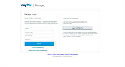 Desktop Screenshot of manager.paypal.com