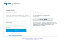 Tablet Screenshot of manager.paypal.com