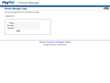Tablet Screenshot of partnermanager.paypal.com